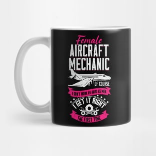 Female Aircraft Mechanic Gift Mug